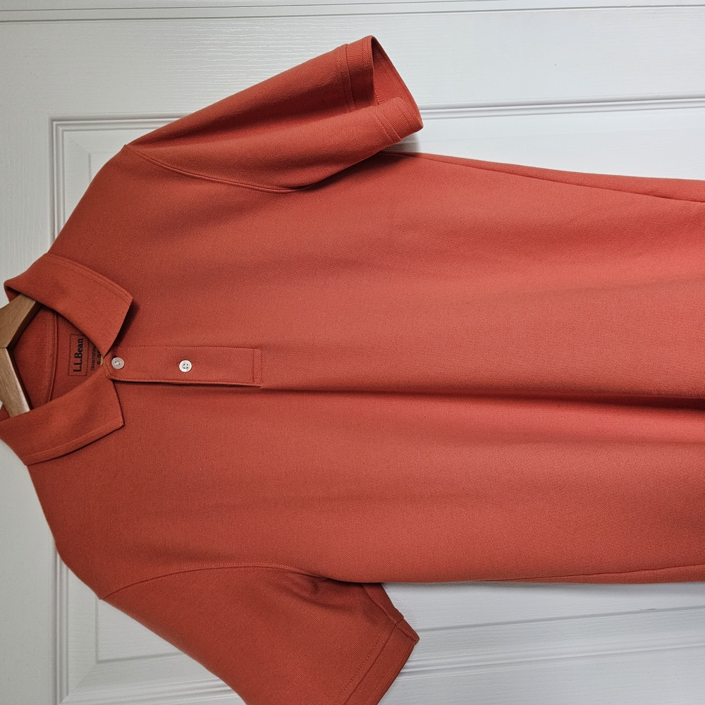 L.L Bean Orange Polo Shirt